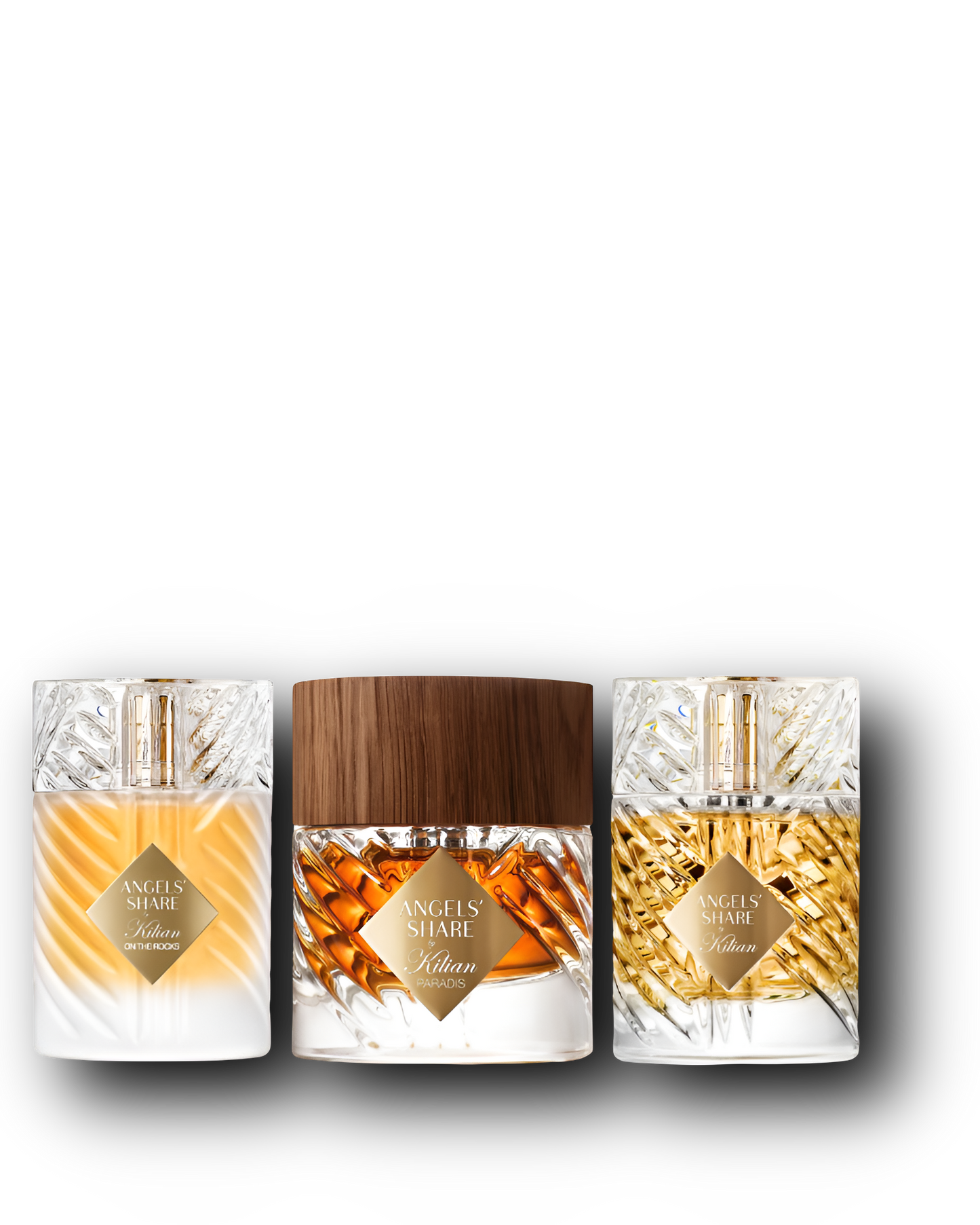 By Kilian Angel’s Share Discovery Set – Angel’s Share · On The Rocks · Paradise | 3 × 2–10 ml