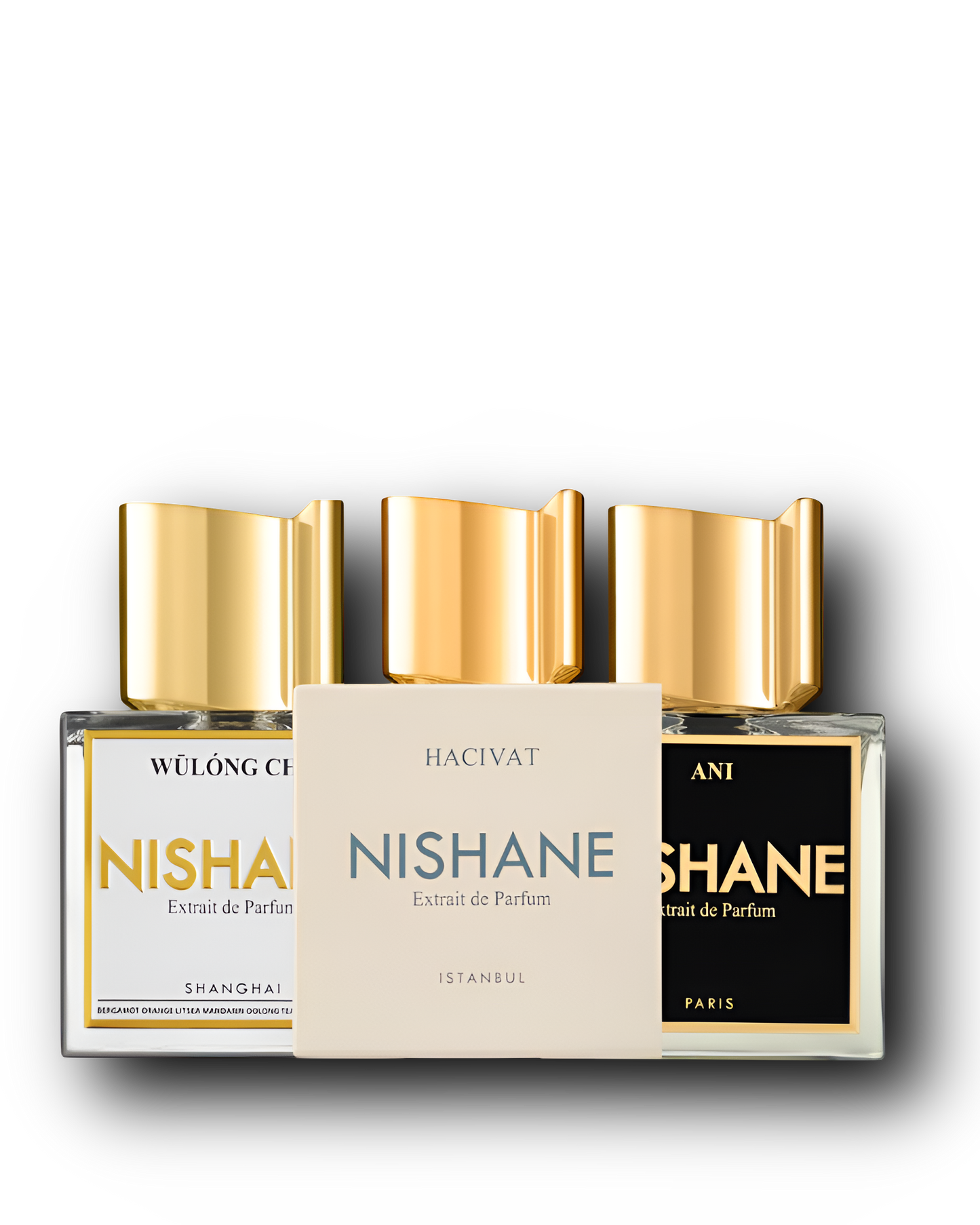 Nishane Discovery Set – Ani · Hacivat · Wulóng Chá | Parfumeprøver | 3 × 2–10 ml