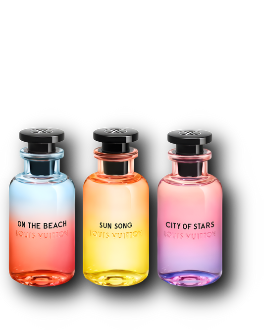Louis Vuitton Discovery Set – Sun Song · On The Beach · City of Stars | 3 × 2–10 ml