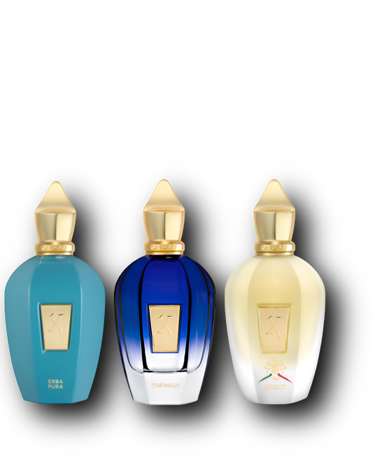 Xerjoff Discovery Set – Naxos · Torino21 · Erba Pura | Parfumeprøver | 3 × 2–10 ml